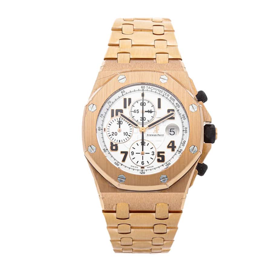 audemars-piguet-royal-oak-offshore-rose-gold-white-dial-replica.jpg Audemars Piguet Royal Oak Offshore 26170OR.OO.1000OR.01 “The Brick” Authentic Clone 1:1 - Image 1