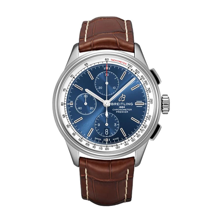 breitling-premier-automatic-chronograph-a13315351c1p2-blue-dial-replica.jpg Breitling Premier B01 Chronograph A13315351C1P2 “Blue Dial” Masterpiece Replica - Image 1