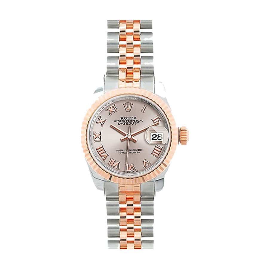 rolex-datejust-28mm-279171-everose-gold-and-steel-automatic-sundust-dial.jpg Rolex Lady-Datejust 279171 Everose Chocolate Dial Exclusive Clone Edition - Image 1