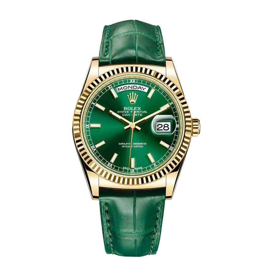 rolex-day-date-118138.jpg Rolex Day-Date 118138-0003 “Green Dial” Superior Replica - Image 1