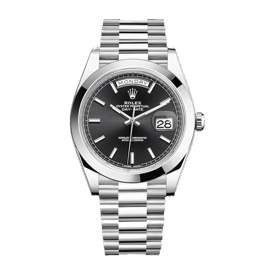 rolex-day-date-228206.jpg Rolex Day-Date 228206 “Black Diagonal Dial” Premium Copy 1:1 - Image 1